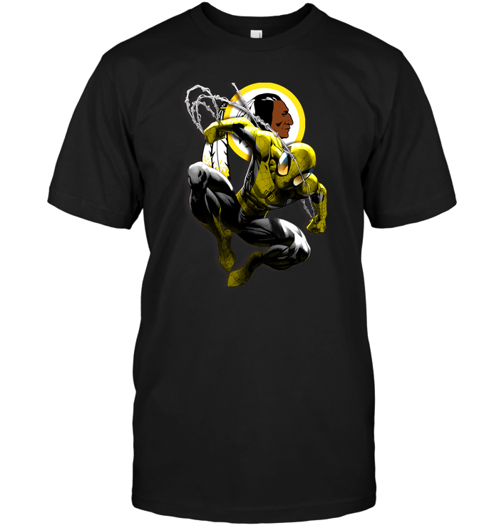 Washington Redskins "spiderman" Superhero T-Shirt